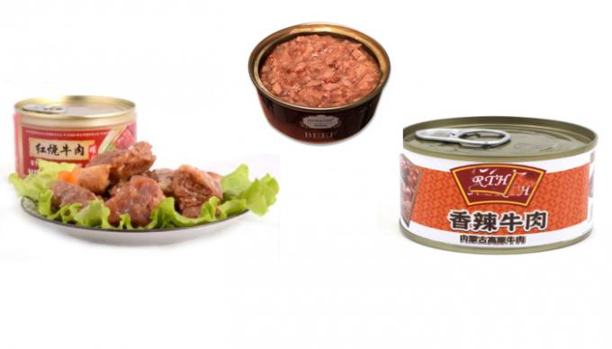 Cornbeefは肉生産ライン缶詰にされたガチョウ肉缶詰になる機械を缶詰にした